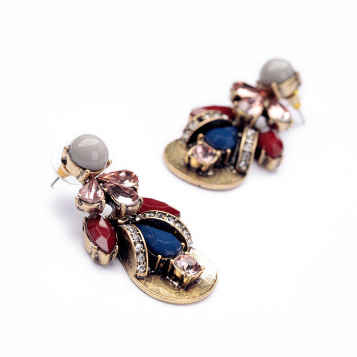 Statement Trendy Jewelry Trendy Resin Vintage Plant Drop Earrings