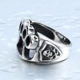 Steel soldier High Quanlity New Men's repair tool Ring, 316L Stainless Steel cool fist skull Rings fashion Jewelry