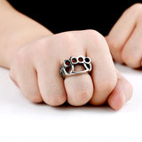 Steel soldier High Quanlity New Men's repair tool Ring, 316L Stainless Steel cool fist skull Rings fashion Jewelry