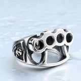 Steel soldier High Quanlity New Men's repair tool Ring, 316L Stainless Steel cool fist skull Rings fashion Jewelry