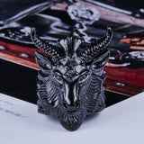 Steel soldier Stainless Steel goat Ring New men vintage Jewelry