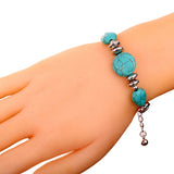 Summer style hot selling tibetan silver bangle Bracelet Fine Jewelry turquoise bracelet for Women and Men