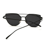 Sunglasses Women 2016 Newest Metal Nose Pad Cat Eye Sun Glasses Brand Designer Green Plating UV400