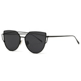Sunglasses Women 2016 Newest Metal Nose Pad Cat Eye Sun Glasses Brand Designer Green Plating UV400
