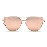 Sunglasses Women 2016 Newest Metal Nose Pad Cat Eye Sun Glasses Brand Designer Green Plating UV400