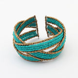 Sunshine Bohemian style colourful beads charm Bracelets Suit For Women gift Evening Dress fashion fine jewelry