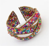 Sunshine Bohemian style colourful beads charm Bracelets Suit For Women gift Evening Dress fashion fine jewelry