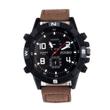 Superior Luxury Men's Canvas strap Large Dial Military Sport Quartz Wrist Watch