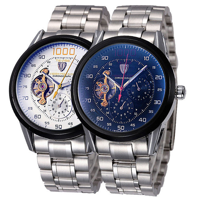 TEVISE Mens Watches Top Brand Luxury Men's Automatic Mechanical Watch Fashion Sport Clock Men Wrist Watch Relogio Masculino