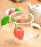 Silicone Strawberry Design Loose Tea Leaf Strainer Herbal Spice Infuser Filter Tools