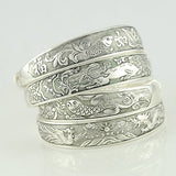 Tibetan Jewelry Vintage Silver Bangles Antique Tibetan Silver Cuff Bracelets