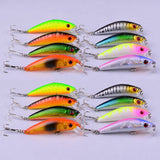 Top 8pc/lot Minnow Fishing Lures 2.7"-6.86cm/0.281oz-7.96g fishing tackle 8color fishing bait 6# hook