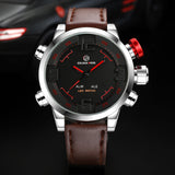 Top Luxury Brand Watches Men LED Digital Quartz Clock Fashion Leather Waterproof Sports Watch Military Style Relogio Masculino