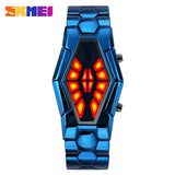 Top Luxury Skmei 1082 Snake Headh Blue/Red Led Watches Men Novelty Designer Men's Military Relogio Masculino Wristwatches