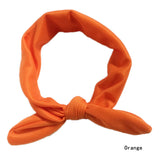 Trendy Lovely Rabbit Ears Bowknot Shaped Elastic Cloth Baby Girls Hairbands Children Hair Accessories