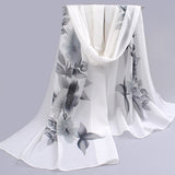 Ultralarge new chiffon silk scarf women's spring and autumn accessories scarf autumn and winter thermal scarf