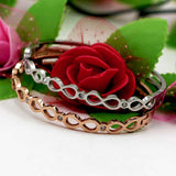 Unique Design Luxury Brand Jewelry Pulseira Stainless Steel Bracelets & Bangles Rose Gold Plated Infinite Bracelet For Women