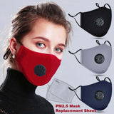 Unisex Reusable Cotton Mouth Mask anti dust mask Cover Respirator PM2.5 Anti-Dust Face Mask + 2pcs Masks Filter
