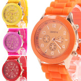 Unsex Geneva Casual Watch Women Dress Watch Quartz Military men Silicone watches Unisex Wristwatch Sports watch