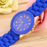 Unsex Geneva Casual Watch Women Dress Watch Quartz Military men Silicone watches Unisex Wristwatch Sports watch
