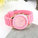 Unsex Geneva Casual Watch Women Dress Watch Quartz Military men Silicone watches Unisex Wristwatch Sports watch