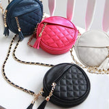 Women handbag fashion women messenger bags vintage shoulder bags mini tassel chain bag pu leather handbags clutch purse
