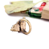 Valentine's Day Hot Geometric Dazzle Colour Set Artificial Gems Engagement Ring