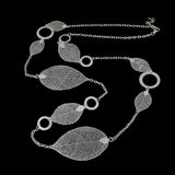 Vintage Long Statement Necklace Real Gold Silver Plated Round Flower Women Necklaces & Pendants Fashion Jewelry