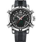 WEIDE Mens Watches LED Digital Military Watch Men Waterproof 3ATM Sport Quartz-watch Pu Strap Top Brand Luxury