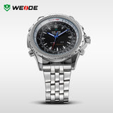 WEIDE relogio masculino Luxury Brand Wristwatches Men Quartz Digital Mov't Analog Display Casual Waterproof Watch