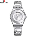 Silver Women Watches Luxury High Quality Water Resistant Montre Femme Stainless Steel 2016 Dress Woman Wrist Watches