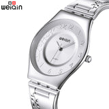 Silver Women Watches Luxury High Quality Water Resistant Montre Femme Stainless Steel 2016 Dress Woman Wrist Watches
