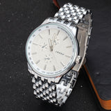 Watches Men Luxury Brand Full Steel Watch Business Quartz Wristwatch Male Waterproof Military Watches Gift Relojes