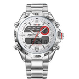 Watches Men Luxury Brand WEIDE Analog Digital Multifunction Waterproof Casual Sports Watch For Men Stainless Steel Wristwatch