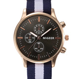 Watches Men Luxury Brand Rose Gold R-watch Nylon Strap 40 mm Men Wristwatches Fashion Quartz watch Relogio Masculino