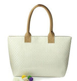 Women PU Leather Handbag,Tote Shoulder Bags, large capacity PU weave bags ,fashion design