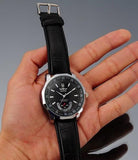 Winner Mechanical Black HIgh Quality Leather Calendar Automatic Watch Clock Men Sports Watches