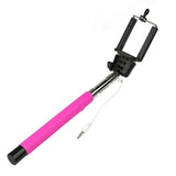 Wired Selfie Sticks Handheld Monopod Built-in Shutter Extendable +Mount Holder Photo For iPhone Samsung Smartphone Phones Camera