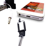 Wired Selfie Sticks Handheld Monopod Built-in Shutter Extendable +Mount Holder Photo For iPhone Samsung Smartphone Phones Camera