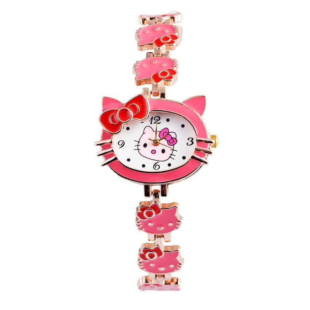 Women Bracelet Watch Hello Kitty Fashion Casual dress quartz wristwatch children relogio Original Female relojes hot sale clock