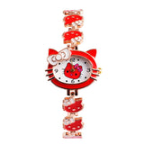 Women Bracelet Watch Hello Kitty Fashion Casual dress quartz wristwatch children relogio Original Female relojes hot sale clock