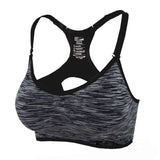 Women's Adjustable Spaghetti Straps Professional Sportes Bra ,Fast absorption Sweat Seamless Top Vest Padded Underwear