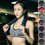Women's Adjustable Spaghetti Straps Professional Sportes Bra ,Fast absorption Sweat Seamless Top Vest Padded Underwear