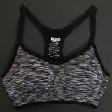 Women's Adjustable Spaghetti Straps Professional Sportes Bra ,Fast absorption Sweat Seamless Top Vest Padded Underwear