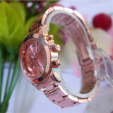 Women Dress Watches Geneva Stainless Steel wristwatch women Watch Luxury Casual Relogio Men Quartz watch