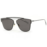 Women's Sunglasses Metal Frame Reflective Coating Mirror Flat Panel Lens Brand Designer Sun Glasses