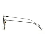 Women's Sunglasses Metal Frame Reflective Coating Mirror Flat Panel Lens Brand Designer Sun Glasses