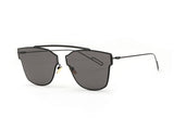 Women's Sunglasses Metal Frame Reflective Coating Mirror Flat Panel Lens Brand Designer Sun Glasses