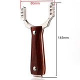 Wood Pattern Handle Hunting slingshot With slingshot rubber band sling shot For outdoor And Competetion