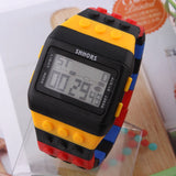LED Watch Coloful Stripe Unisex New Sports Watches Shhors Rainbow watch Digital Hour Wristwatch